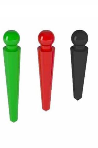 20 PERNI CALCINABILI MICRO - PER IMPRONTE CANALARI ( Ø 1,8 mm) 10mm