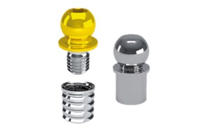 KIT SFERA FILETTATA NORMO con rivestimento TiN DA INCOLLARE